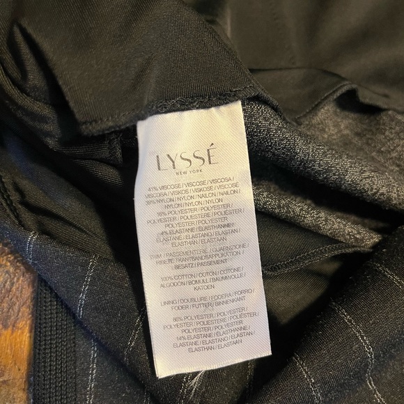 NWT- Lysse Ponte Pin Stripe High Waist Pants Wrinkle Resistant Waist Shaping - Picture 8 of 16